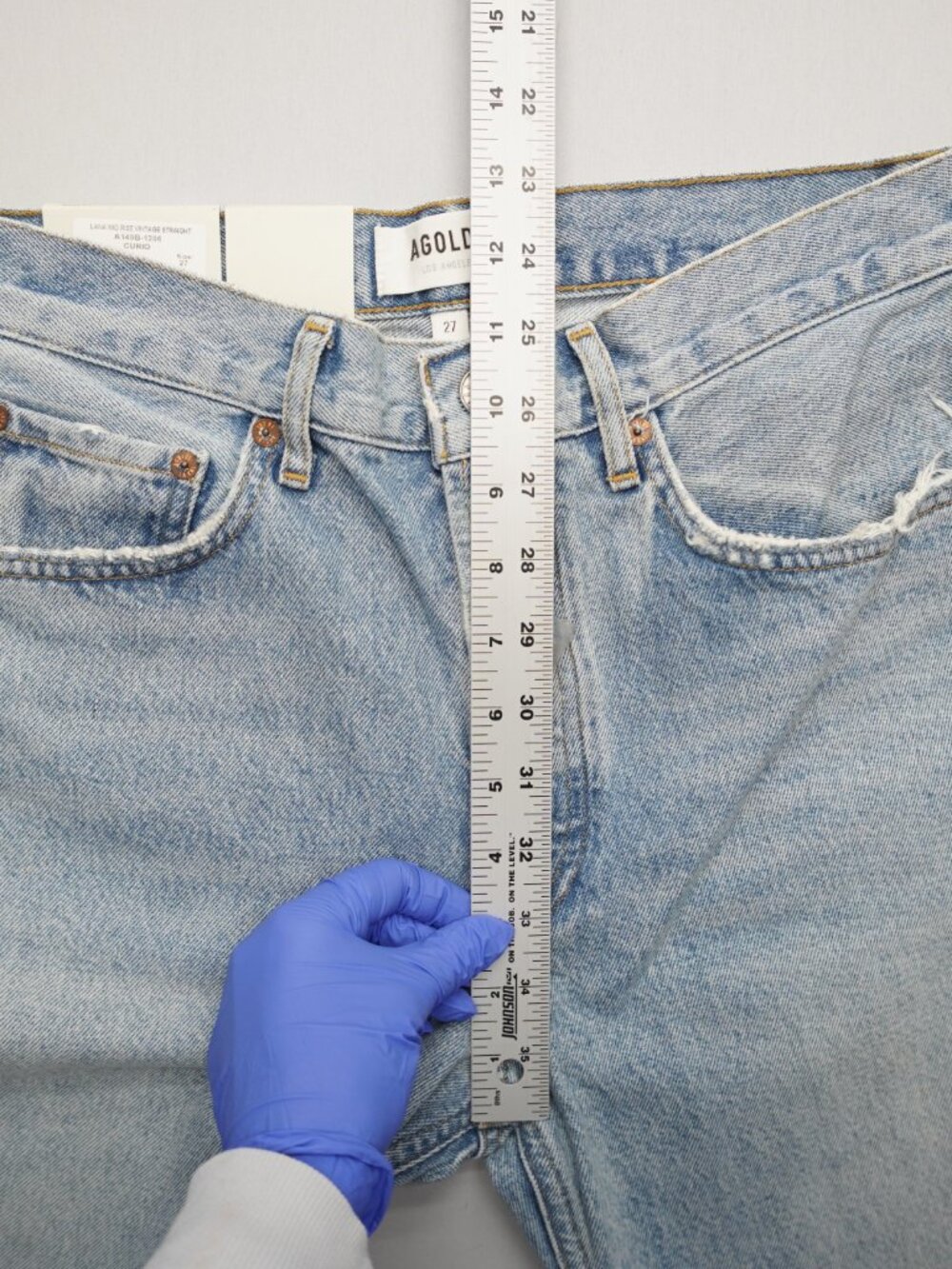 AGOLDE Lana Mid Rise Vintage Straight Jeans in Curio Size 27 NWT - Picture 12 of 13